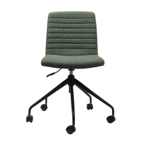 Rapidline Pixel 5 Star Breakout & Meeting Chair - Olive Fabric and Black Base