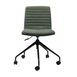 Rapidline Pixel 5 Star Breakout & Meeting Chair - Olive Fabric and Black Base