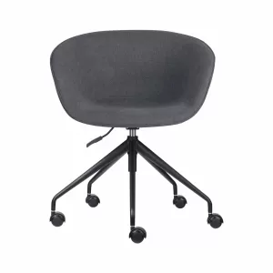 Rapidline Pixel Tub Chair On 5 Star Base - Charcoal 457 Fabric and Black Base