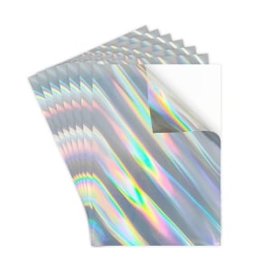 Oblique Beam Holographic Printable Vinyl Sticker Paper A4 - 20 sheets