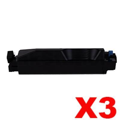 Kyocera 3 x Non-Genuine alternative for TK-5274K Black Toner Cartridge ...