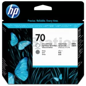 HP 70 Genuine Gloss Enhancer and Grey Printhead C9410A
