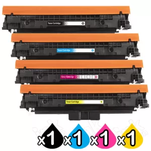 4-Pack Canon T12 Compatible Toner Cartridges Combo [1BK,1C,1M,1Y]