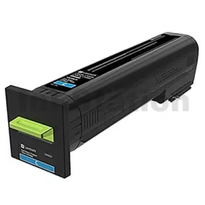 Lexmark 72K60C0 Genuine CX825 / CX860 / CS820 Cyan Return Program Toner Cartridge - 8,000 pages