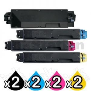 2 Sets of 4-Pack Non-Genuine alternative for Kyocera TK-5294 Toner Cartridge Combo Ecosys P7240CDN [2BK,2C,2M,2Y]