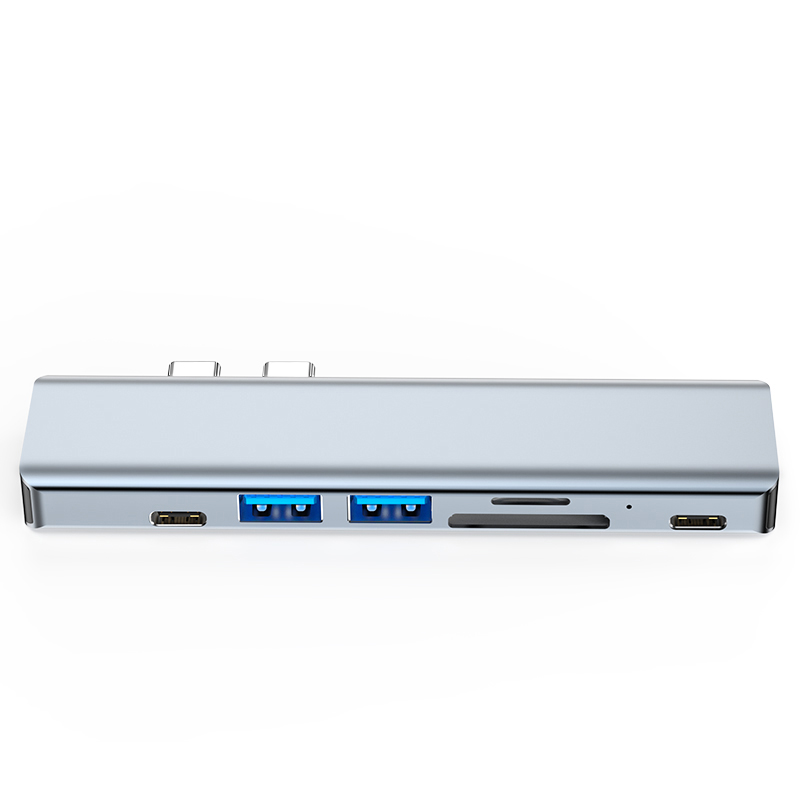 7-in-2 Dual USB-C Hub for Macbooks Multifunction Adapter USB Hub (HDTV ...