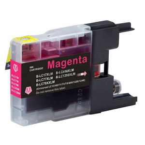 Compatible Brother LC73/LC77XLM Magenta High Yield Ink Cartridge - 1,200 pages
