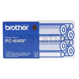 Genuine Brother PC-404RF Thermal Printing Ribbons [4 Refill Rolls Value Pack]