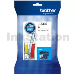 Genuine Brother LC-3339XLC High Yield Cyan Ink Cartridge - 5,000 pages
