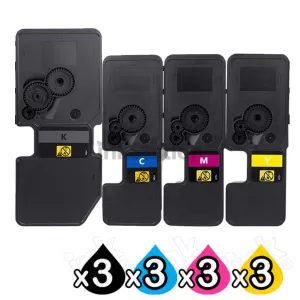 3 Sets of 4 Pack Non-Genuine alternative for TK-5494 Toner Cartridge suitable for Kyocera ECOSYS MA2101cfx, MA2101cwfx, PA2101cx, PA2101cwx [3BK,3C,3M,3Y]