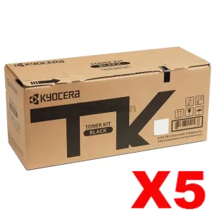 5 x Genuine Kyocera TK-5494K Black Toner Cartridge ECOSYS MA2101cfx, MA2101cwfx, PA2101cx, PA2101cwx - 2,800 pages