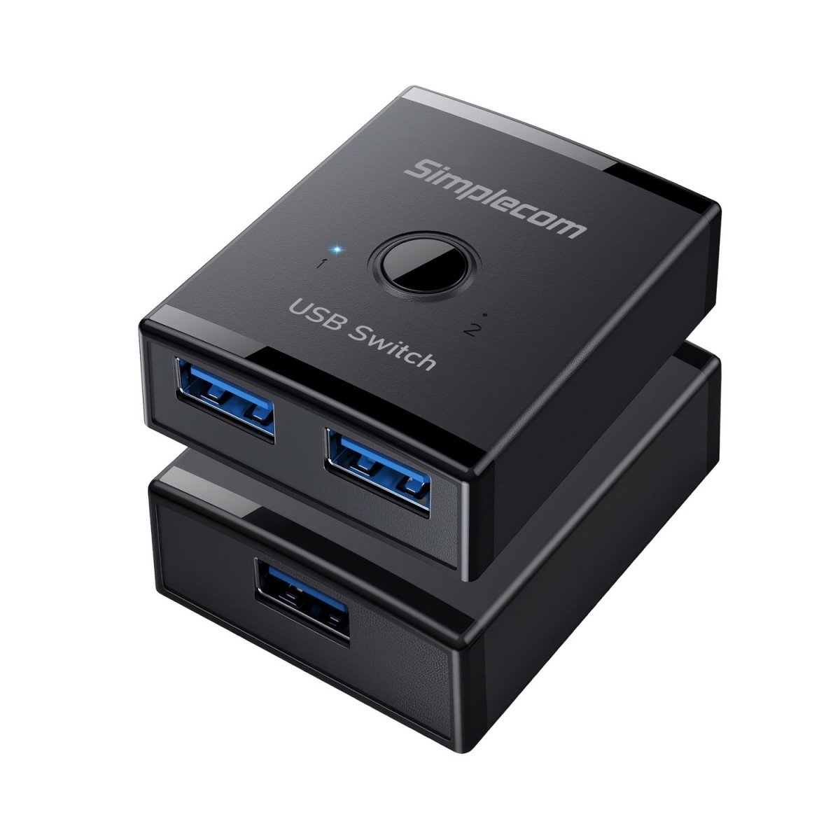 Bi-Directional 2-Way USB 3.0 Switch 1 In 2 Out (2 In 1 Out) 5Gbps KM125 ...