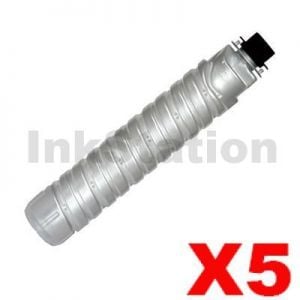 5 x Ricoh Type 1230D Compatible Black Toner Cartridge [885473] - 9,000 pages
