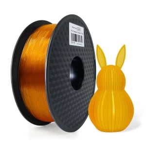 1 x PLA 3D Filament 1.75mm Transparent Orange - 1KG