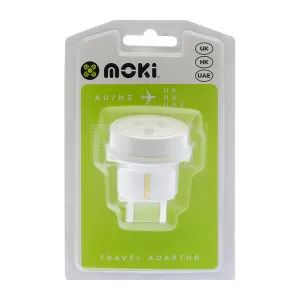 Moki Travel Adaptor - AU/NZ to UK Outbound