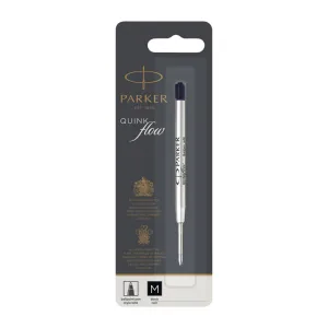 Parker QuInkflow Ballpoint Pen Refill Medium Tip Black