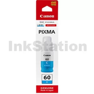 Genuine Canon GI60C Cyan Ink Bottle - 7,700 pages