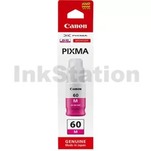 Genuine Canon GI60M Magenta Ink Bottle - 7,700 pages