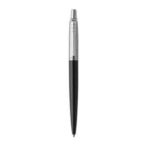 Parker Jotter Bond Street Black Chrome Colour Trim Ballpoint Pen With Gift Box