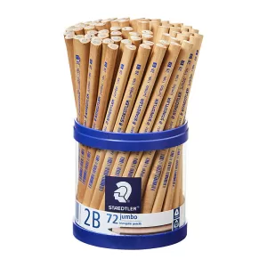 Staedtler 119N Natural Jumbo Triangular Pencil 2B - Cup of 72