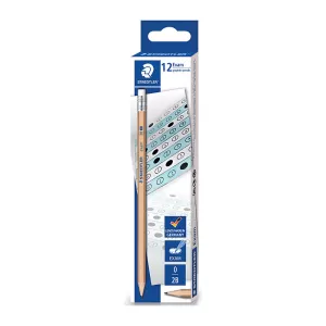 Staedtler Exam Eraser Tip Graphite Pencil 2B Pack of 12