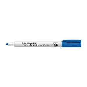 10 x Staedtler 341 Lumocolor Compact Whiteboard Marker Blue
