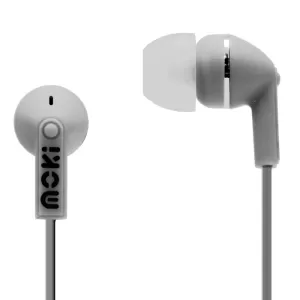 Moki Dots Noise Isolation Earphones - White