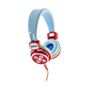 Moki Kids Safe Volume-Limited Headphones - Blue & Red