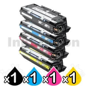 4 Pack HP Q2670A-2673A (308A/309A) Compatible Toner Cartridges [1BK,1C,1M,1Y]