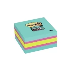 4 x Post-It 2027-SSAFG Super Sticky Notes Cube 76 x 76mm 360 Sheets