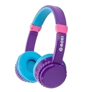Moki Play Safe Headphones - Purple & Aqua