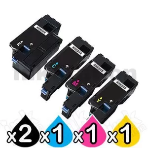 5-Pack Compatible Dell 1250c,1350cnw,1355cn,1355cnw, C1760nw, C1765nf, C1765nfw Toner Cartridge Set [2BK,1C,1M,1Y]