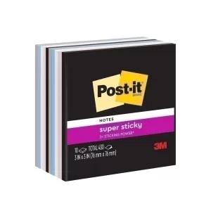 Post-It BN 654-10 Super sticky Notes 76 x 76mm Simply Serene 10 Pack