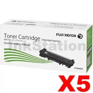 5 x Genuine Fuji Xerox DocuPrint P285dw, M285z Toner Cartridge - 4,500 pages [CT202878]
