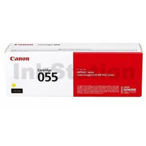Canon CART-055Y Yellow Genuine Toner Cartridge - 2,100 pages