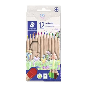 Staedtler Natural Coloured Pencil Assorted Pack of 12