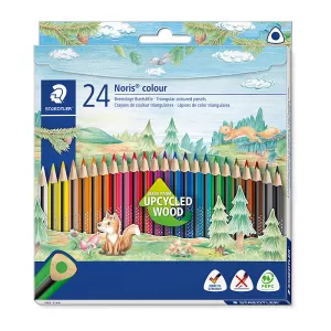 Staedtler Noris Triangular Coloured Pencil Assorted Pack of 24