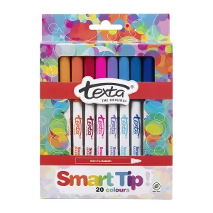 Texta Smart Tip Markers 20 Pack