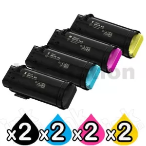 8 Pack Compatible Fuji Xerox DocuPrint CP505d Toner Cartridges CT203045 - CT203048 [2BK,2C,2M,2Y]