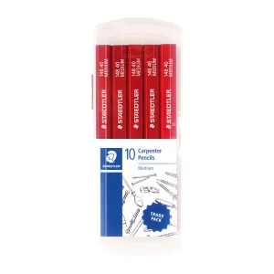 Staedtler Carpenter Pencil Red HP Pack of 10