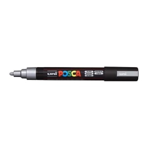 POSCA PC5M Paint Marker Medium Bullet Tip Silver