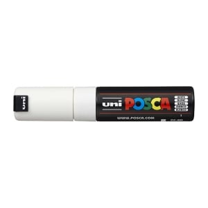 POSCA PC8K Paint Marker Bold Chisel Tip White