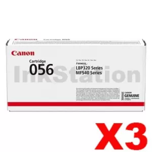 3 x Canon CART-056 Black Genuine Toner Cartridge - 10,000 pages