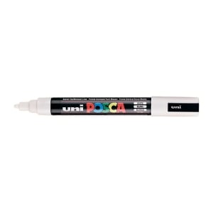 POSCA PC5M Paint Marker Medium Bullet Tip White