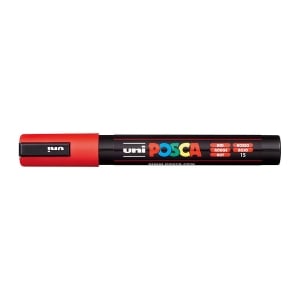 POSCA PC5M Paint Marker Medium Bullet Tip Red