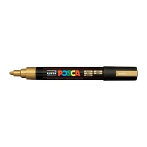 POSCA PC5M Paint Marker Medium Bullet Tip Gold
