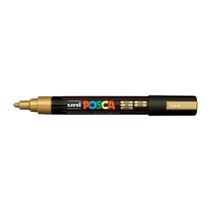 POSCA PC5M Paint Marker Medium Bullet Tip Gold