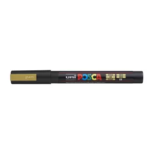 POSCA PC3M Paint Marker Fine Bullet Tip Gold