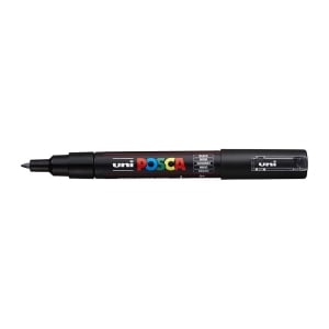 POSCA PC1MR Paint Marker Ultra Fine Tip Black