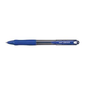 Uni-Ball Laknock Retractable Ballpoint Pen 1.0mm Blue Pack of 12